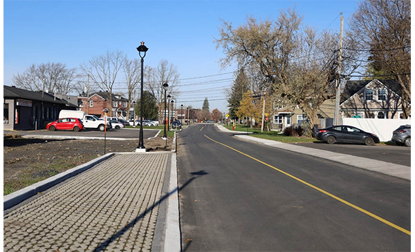Réaménagement du Grand Boulevard à Chambly (Photo: courtoisie, Ville de Chambly)
