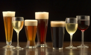 Gastronomique cinq services : accord mets, bières et vins