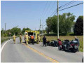 Collision impliquant une moto à Richelieu Collision impliquant une moto à Richelieu