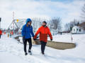 Activités hivernales en bordure du Canal-de-Chambly : retour du sentier aménagé damé