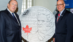 Charles-Michel de Salaberry sur une pièce de circulation de 25 cents