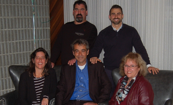 Daniel St-Jean, Fr&eacute;d&eacute;ric Martineau, &Eacute;dith Labrosse, Patrick Marqu&egrave;s et Diane Morneau