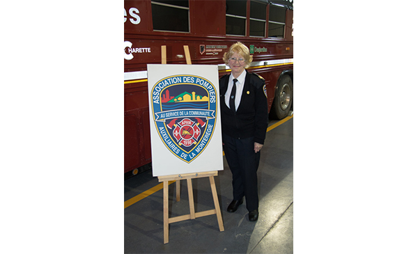 Pierrette Meunier (Photo: Association des pompiers auxiliaires de la Montérégie)