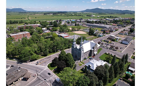 Secteur est de la Ville de Marieville (Photo: courtoisie, Ville de Marieville)