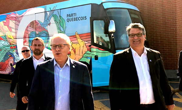 Jean-François Lisée et Christian Picard à Chambly.