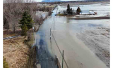 Inondation : Une portion du chemin Salaberry est fermée à la circulation à Carignan