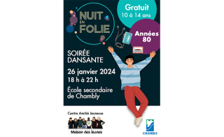 Soirée dansante pour les adolescents à Chambly