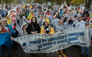 Manifestation à Québec