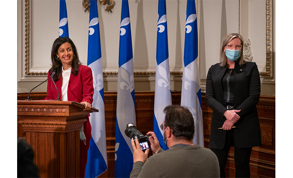 Dominique Anglade et Marie-Claude Nichols (Photo: courtoisie)