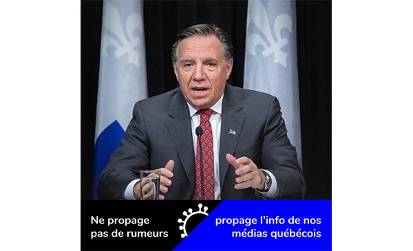 Le premier ministre du Québec, François Legault (Photo: courtoisie)