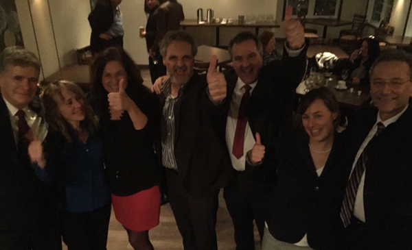 Marc Bouthillier, Sandra Bolduc, Paula Rodrigues, Serge Gélinas, Jean Roy, Julia Girard-Desbiens et Denis Lavoie