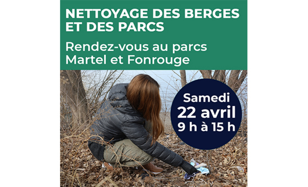 Chambly nettoyage des berges et des parcs le 22 avril Chambly Matin