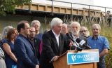 Gilles Duceppe dans le comté pour parler de transport ferroviaire