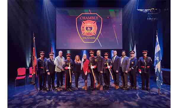 La Ville de Chambly honore ses pompiers avec sa nouvelle garde d'honneur