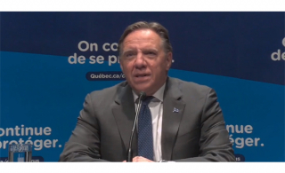 Le premier ministre François Legault (Photo: capture de la conférence de presse)