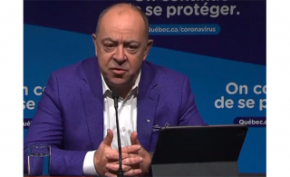 Le ministre de la Santé, Christian Dubé (Photo: capture d&#039;écran de la conférence de presse)