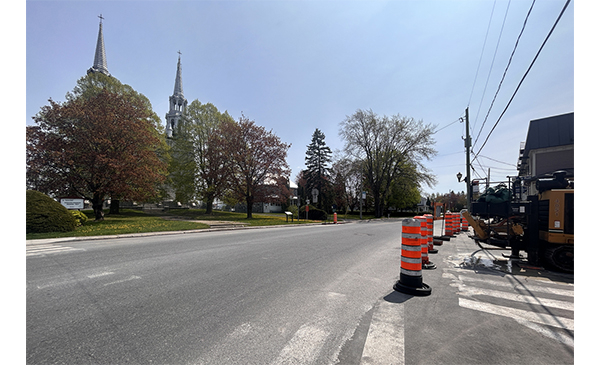 ermeture temporaire de l’intersection des rues du Pont et Claude-De Ramezay à Marieville, dès le 23 mai (Photo: courtoisie, Ville de Marieville)