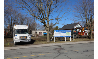 Début des travaux d&#039;aménagement pour le jardin Boileau (Photo: courtoisie, Ville de Chambly)