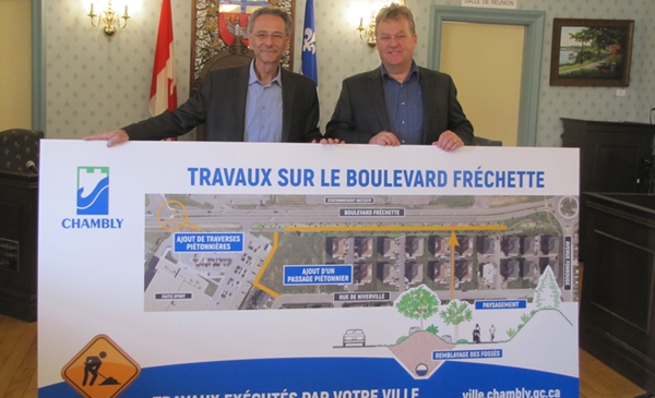 Plus d’un million de dollars en travaux cet été à Chambly