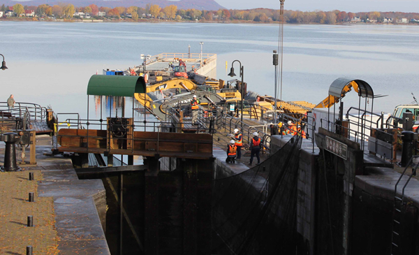 Des chantiers qui se multiplient au Canal-de-Chambly