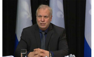 Le directeur national de santé publique par intérim, Dr Luc Boileau  (Photo: capture d&#039;écran)
