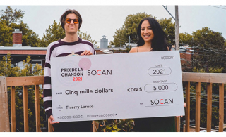 Thierry Larose en compagnie de Sara Dendane, Responsable A&amp;R pour la SOCAN (Photo: courtoisie)