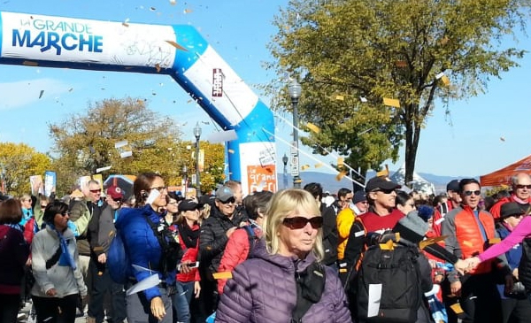 Richelieu et Marieville à la Grande marche du Grand défi Pierre Lavoie