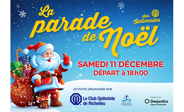 La parade de Noël est de retour à Richelieu