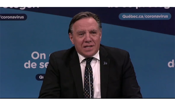 Le premier ministre du Québec, François Legault (Photo: courtoisie)