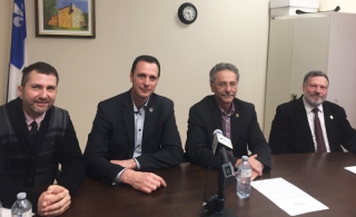 MM. Jean Brûlé, Jean-François Roberge, Denis Lavoie et René Fournier