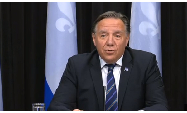 François Legault, premier ministre du Québec (Photo: capture d&#039;écran conférence de presse) 