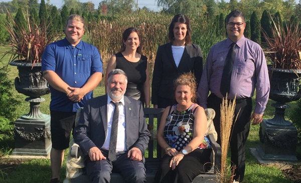 Ruddy Nolet, Julie Dépôt, Marlene Salgues, Jean-François Rondeau, René Fournier et Anne Poussard 