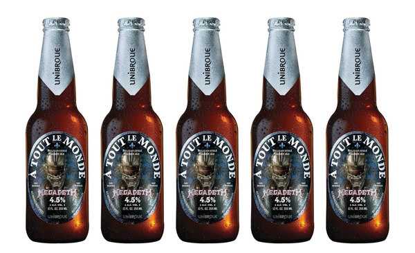 La nouvelle bière d’Unibroue pour Megadeth arrive au Québec