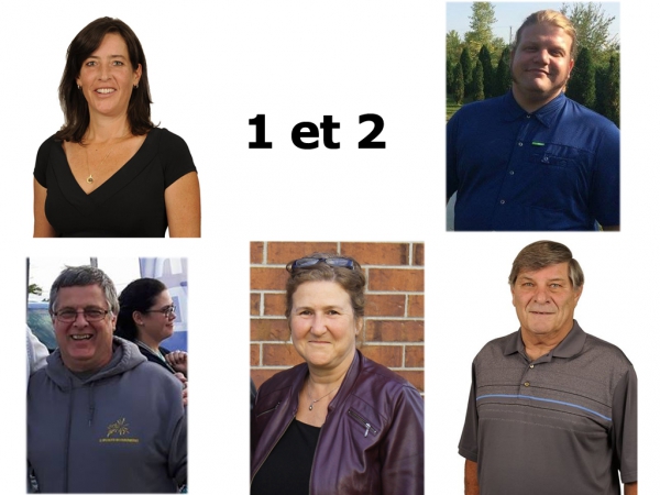 Qui sont vos candidats des quartiers 1 et 2 &agrave; Carignan?