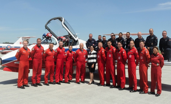 Atterrissage sans fautes pour les Snowbirds