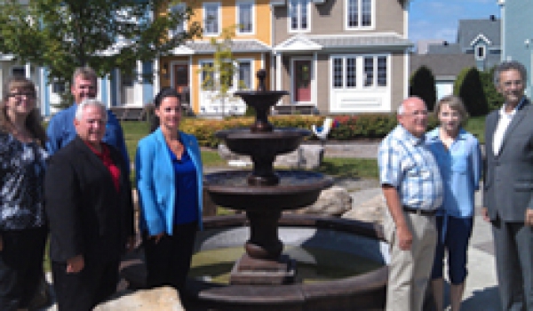 Inauguration de la nouvelle fontaine du parc Louise-De Ramezay