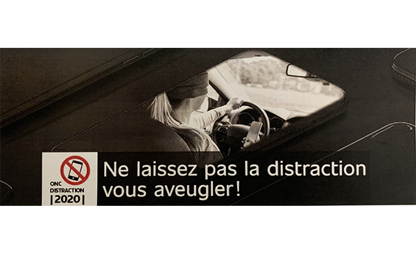 Opération policière contre la distraction au volant