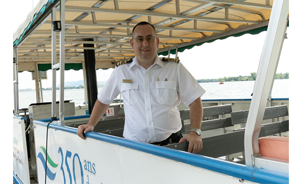 Le capitaine du Chambly I, Maxime Beaulieu (Photo: courtoisie, Ville de Chambly)