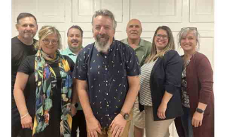 De gauche à droite : Ghislain Bernard, Marie-Claude Paquet, Pierre-Yves Viens, Sylvain Casavant, Martin Loiselle, Roxane Millette et Chantal Veilleux (Photo: courtoisie)