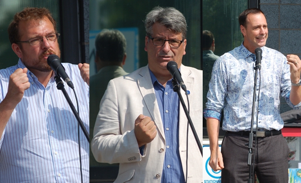 Nicolas Dionne, Christian Picard et Jean-François Roberge.