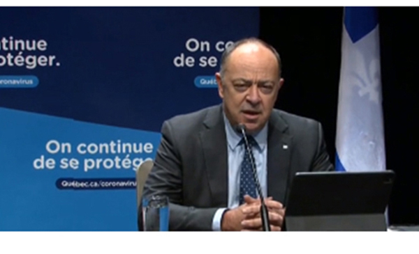 Le ministre de la Santé et des Services sociaux du Québec, Christian Dubé (Photo: capture d&#039;écran)