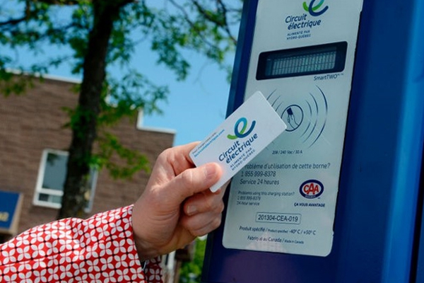 Une borne de recharge publique pour véhicules électrique à Richelieu