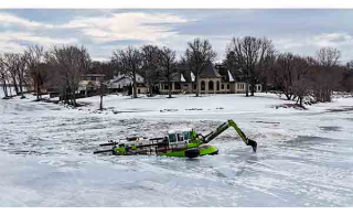 Op&eacute;ration brise-glace &agrave; Carignan (Photo: Mathieu Tye)